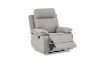 Picture of  [FLOOR MODEL CLEARANCE]  SORIANO Air Leather Manual Reclining 1 Seater Sofa (Pebble Grey) 
