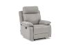Picture of  [FLOOR MODEL CLEARANCE]  SORIANO Air Leather Manual Reclining 1 Seater Sofa (Pebble Grey) 