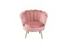 Picture of  [FLOOR MODEL CLEARANCE]  EVELYN Curved Flared Accent Velvet Chair (Pink)