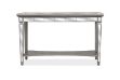 Picture of [FLOOR MODEL CLEARANCE] PALLIE Tempered Glass Top Segmented Mirror Console Table
