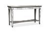 Picture of [FLOOR MODEL CLEARANCE] PALLIE Tempered Glass Top Segmented Mirror Console Table