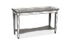Picture of [FLOOR MODEL CLEARANCE] PALLIE Tempered Glass Top Segmented Mirror Console Table