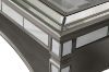 Picture of [FLOOR MODEL CLEARANCE] PALLIE Tempered Glass Top Segmented Mirror Console Table