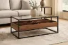 Picture of [FLOOR MODEL CLEARANCE] GLACIER 110 Tempered Glass Top Coffee Table 