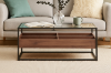 Picture of [FLOOR MODEL CLEARANCE] GLACIER 110 Tempered Glass Top Coffee Table 