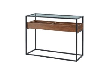 Picture of [FLOOR MODEL CLEARANCE] GLACIER 110 Tempered Glass Top Console Table