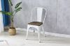 Picture of [FLOOR MODEL CLEARANCE] TOLIX Replica Dining Chair With Solid Rustic Pine Wood (White)