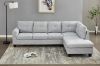 Picture of [FLOOR MODEL CLEARANCE]DEVON Fabric Sectional Sofa with Storage Ottoman (Grey) - Chaise Facing Right
