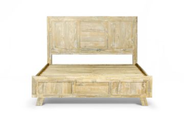 Picture of [FLOOR MODEL CLEARANCE] AKAROA Solid Acacia Wood Queen Size Bedframe