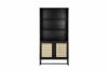 Picture of  [FLOOR MODEL CLEARANCE] SAILOR 168x80cm Bookshelf with Rattan Design (Black) 