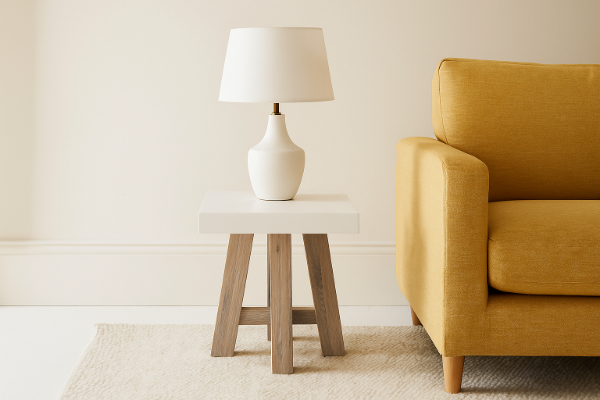 Picture of [FLOOR MODEL CLEARANCE]ANTON Solid Acacia Wood Square Side Table 