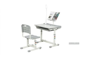 Picture of  [FLOOR MODEL CLEARANCE] MINI Ergonomic Height Adjustable Kid's Desk and Chair (Grey) 