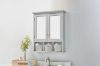Picture of [FLOOR MODEL CLEARANCE]ALLEN 2-Door Mirrored Bathroom Wall Cabinet (Grey) 