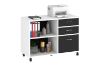 Picture of [FLOOR MODEL CLEARANCE]ZYLO File Cabinet with Wheels and 3 Lockable Drawers