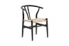 Picture of WISHBONE Solid Beech Wood Y Replica Chair (Black) - Each
