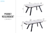 Picture of DALTON 1.6M-2.2M/1.8M-2.4M Extension Sintered Stone Top Dining Table