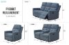 Picture of WALKER Fabric 2‑Seater Manual Recliner Sofa with Console & Cup Holders
