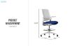 Picture of AERIS Mid Back Office Chair with Backrest & Seat Sliding