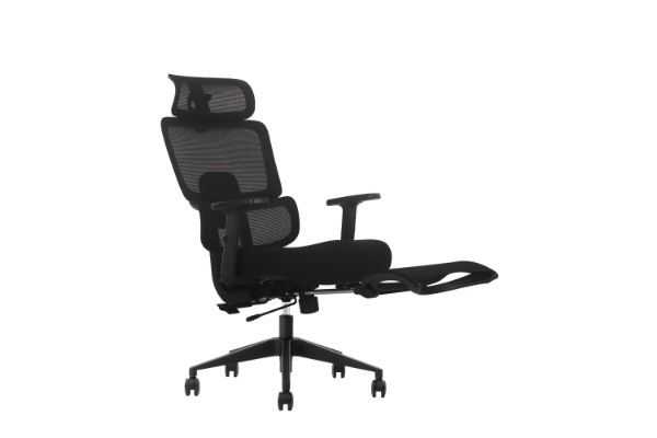 Picture of FLEXO Height Adjustable Mesh Office Chair with Footrest (Dark)