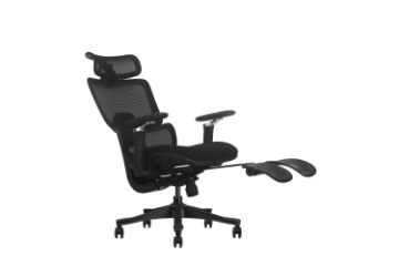 Picture of FLEXO Pro Height Adjustable Mesh Office Chair with 5D Armrests, Lumbar Support (Dark)