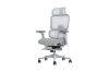 Picture of FLEXO Pro Height Adjustable Mesh Office Chair with Adjustable Headrest & Backrest, 5D Armrest and Seat Slider (Grey)