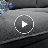 Picture of BENDON Fabric Sectional Chaise Facing Right Sofa (Dark Grey) - Water Resistant 