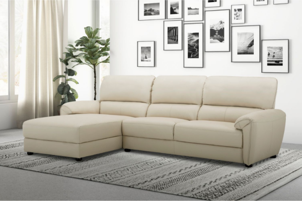 Picture of SUNRISE 100% Genuine Leather Sectional Chaise Facing Left Sofa
