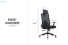 Picture of MAVEN High Back Office Chair with Adjustable Headrest, Backrest & Lumbar Support & 3D Armrest