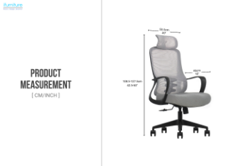 Picture of ZYLO High Back Office Chair with Adjustable Headrest & Backrest