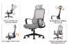 Picture of ZYLO High Back Office Chair with Adjustable Headrest