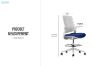 Picture of AERIS Mid Back Office Chair with Adjustable Seat Height, Synchronous Seat & Back Glide