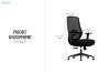 Picture of AVERY Mid Back Office Chair with Adjustable Headrest & Backrest and Adjustable Lumbar Support
