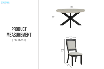 Picture of CALTON 5PC D137 Dining Set