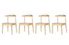 Picture of HORN Solid Wood Dining Chair - 4 Chairs in 1 Carton