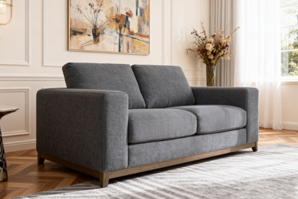 Picture of SIESTA Fabric 2 Seater Sofa (Dark Grey)