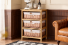 Picture of SIENA 3 Drawers Cabinet (Wicker Basket)