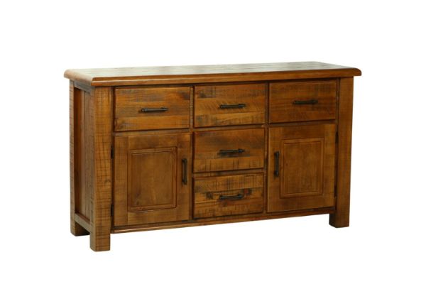 Picture of  [FLOOR MODEL CLEARANCE] FLINDERS 2DR 5DRW Solid Pine Wood Sideboard/Buffet