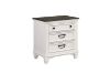 Picture of [FLOOR MODEL CLEARANCE] CHARLES 3-Drawer Bedside Table (White & Grey)