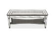 Picture of [FLOOR MODEL CLEARANCE] PALLIE Tempered Glass Top Segmented Mirror Coffee Table (122×61x47cm)