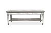 Picture of [FLOOR MODEL CLEARANCE] PALLIE Tempered Glass Top Segmented Mirror Coffee Table (122×61x47cm)