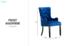 Picture of [FLOOR MODEL CLEARANCE]  HALMAR High Back Dining Chair (Blue)