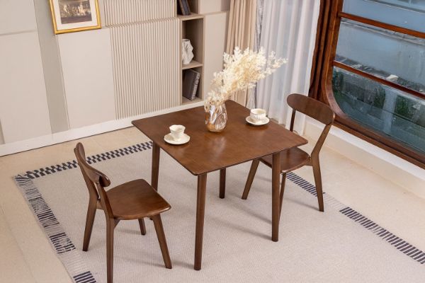 Picture of WINDSOR 80 Solid Wood Square Dining Table (Walnut)