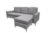 Picture of [FLOOR MODEL CLEARANCE] NAUTICA Reversible Sectional Sofa (Dark Grey)