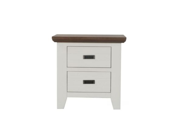Picture of [FLOOR MODEL CLEARANCE]  CAROL 2-Drawer Solid Acacia Wood Bedside Table