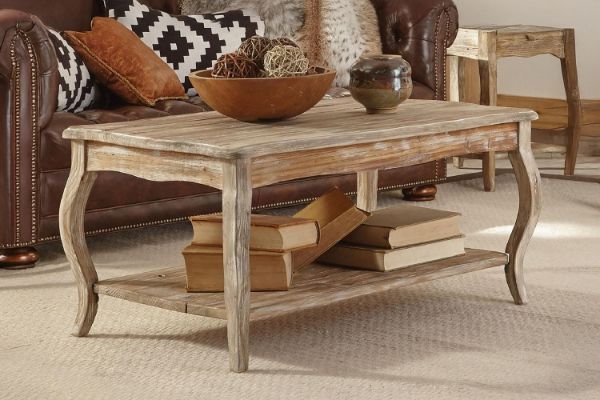 Picture of [FLOOR MODEL CLEARANCE]  ELINA Rectangular Solid Birch Wood Coffee Table