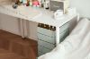 Picture of [FLOOR MODEL CLEARANCE] GALEN Rotating 5 Tier Utility Drawer Wheel Trolley - Off White 