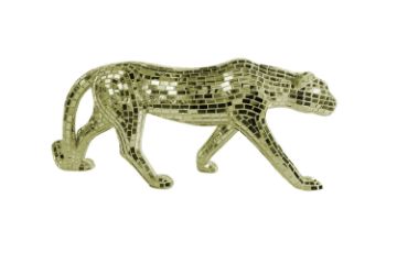 Picture of GEKO Large Golden Leopard Ornament Home Decoration (95cmx39cm)