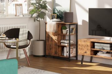 Picture of  [FLOOR MODEL CLEARANCE] WEEFON 1 Door and 3 Open Shelves Storage Cabinet