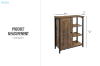Picture of  [FLOOR MODEL CLEARANCE] WEEFON 1 Door and 3 Open Shelves Storage Cabinet