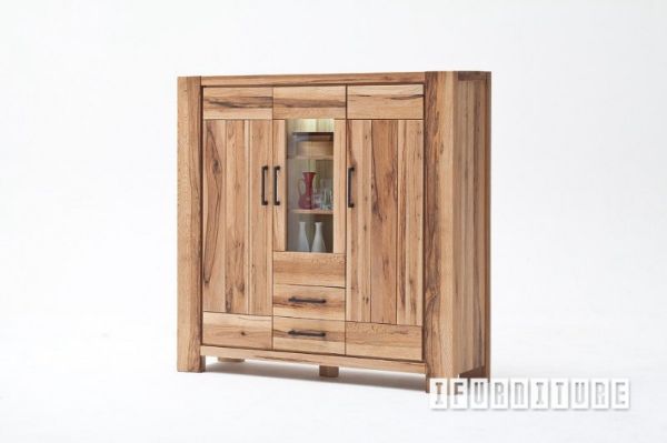 Picture of [FLOOR MODEL CLEARANCE] CARDIFF Large Display /high board *Solid European Wild Oak & Made in Europe